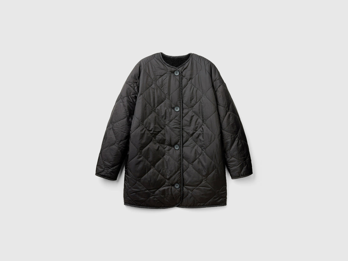 Bomber lungo in nylon