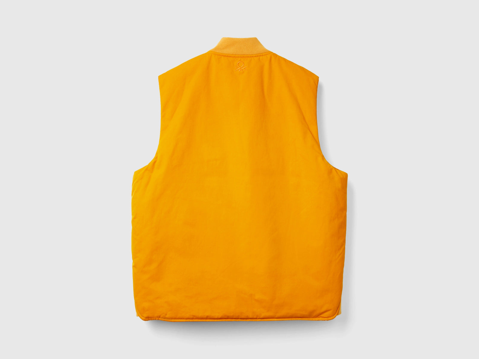 Gilet con fodera a quadri da uomo arancione 2 | Benetton Outlet