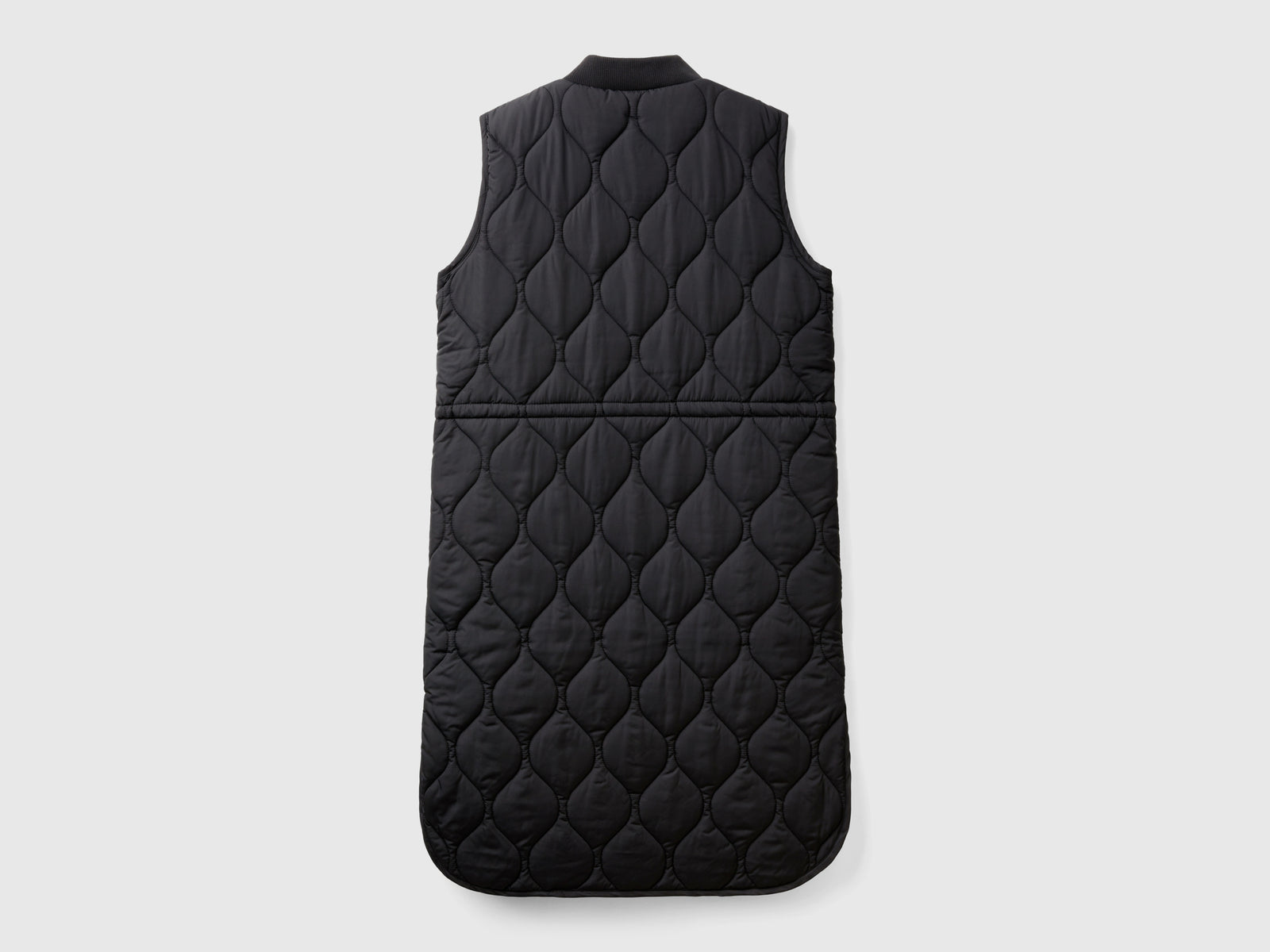 Gilet lungo in nylon da donna nero 2 | Benetton Outlet