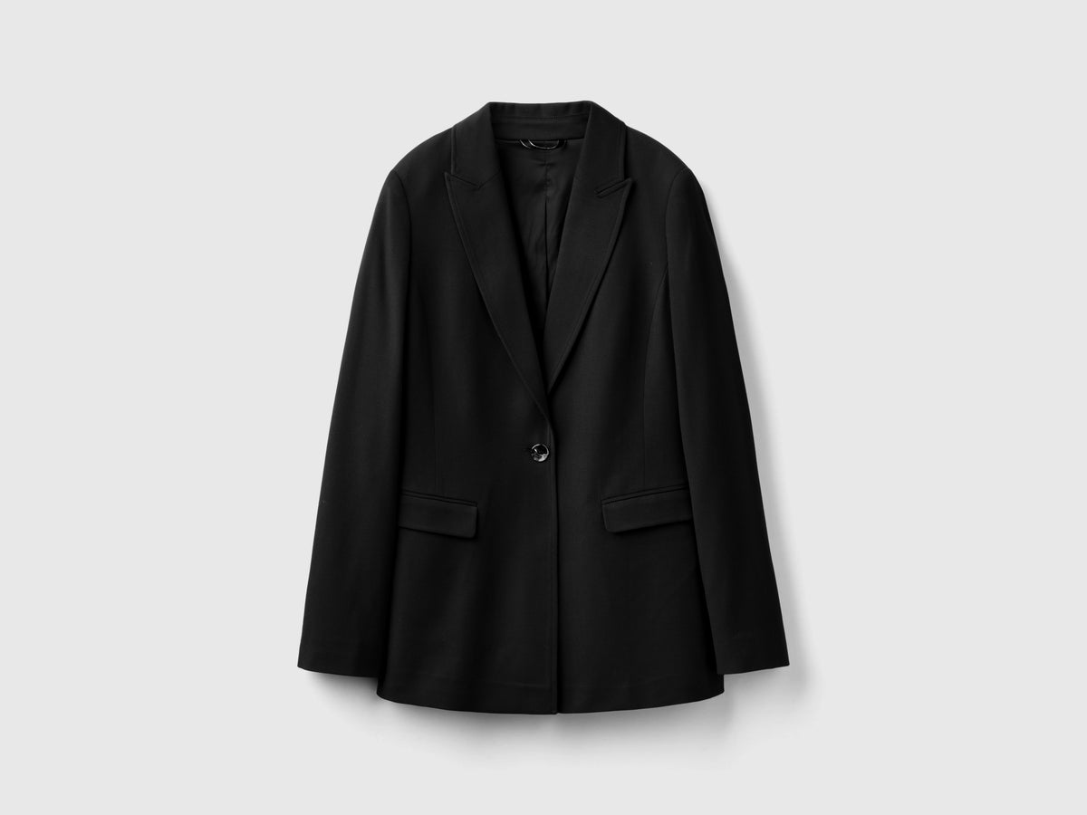 Blazer de mezcla de viscosa y lana