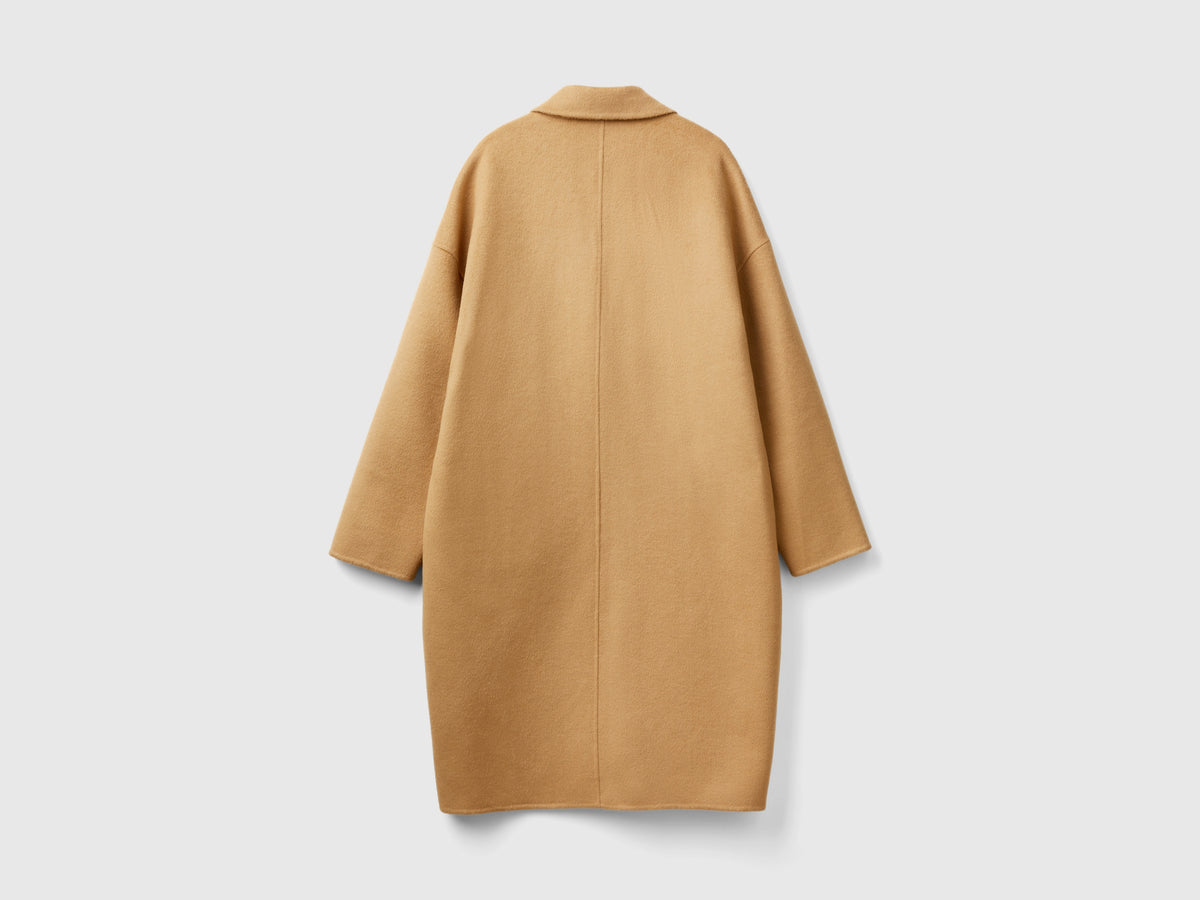 Cappotto midi in misto lana