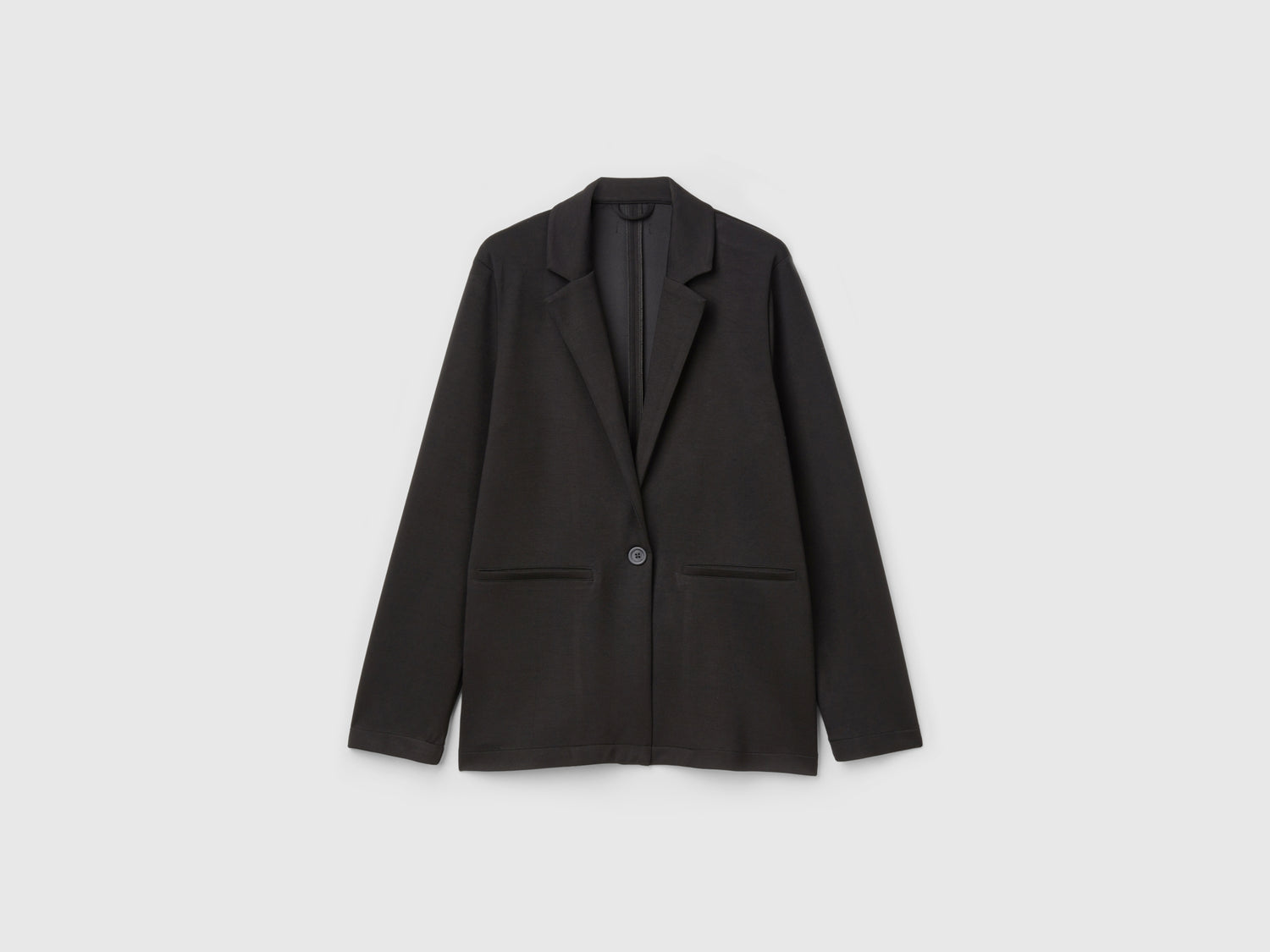 Giacca in misto Modal stretch da donna nero | Benetton Outlet