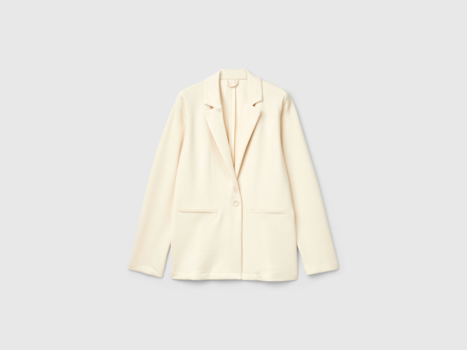 Giacca in misto Modal stretch da donna bianco panna | Benetton Outlet