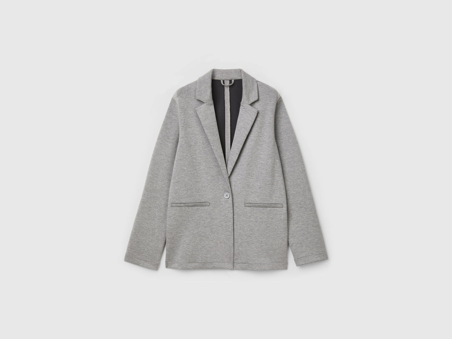 Giacca in misto Modal stretch da donna grigio chiaro | Benetton Outlet