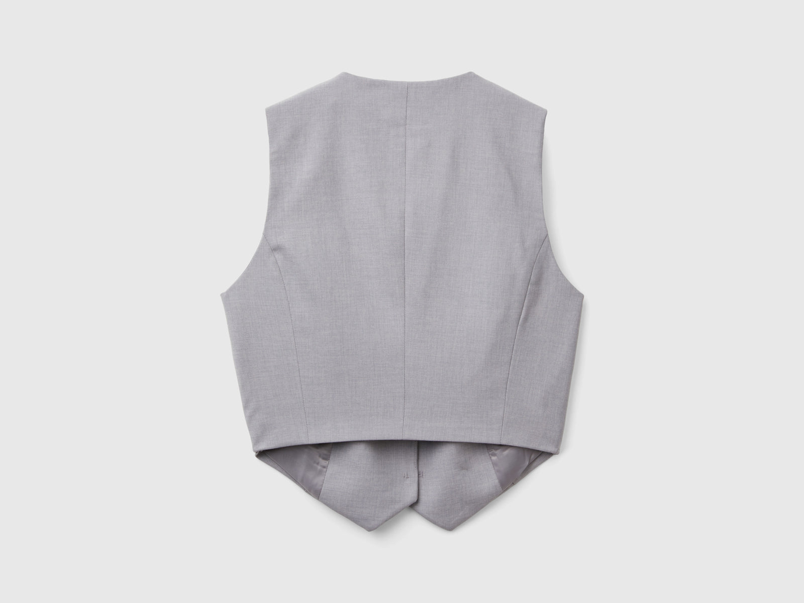 Gilet in misto viscosa da donna grigio 2 | Benetton Outlet
