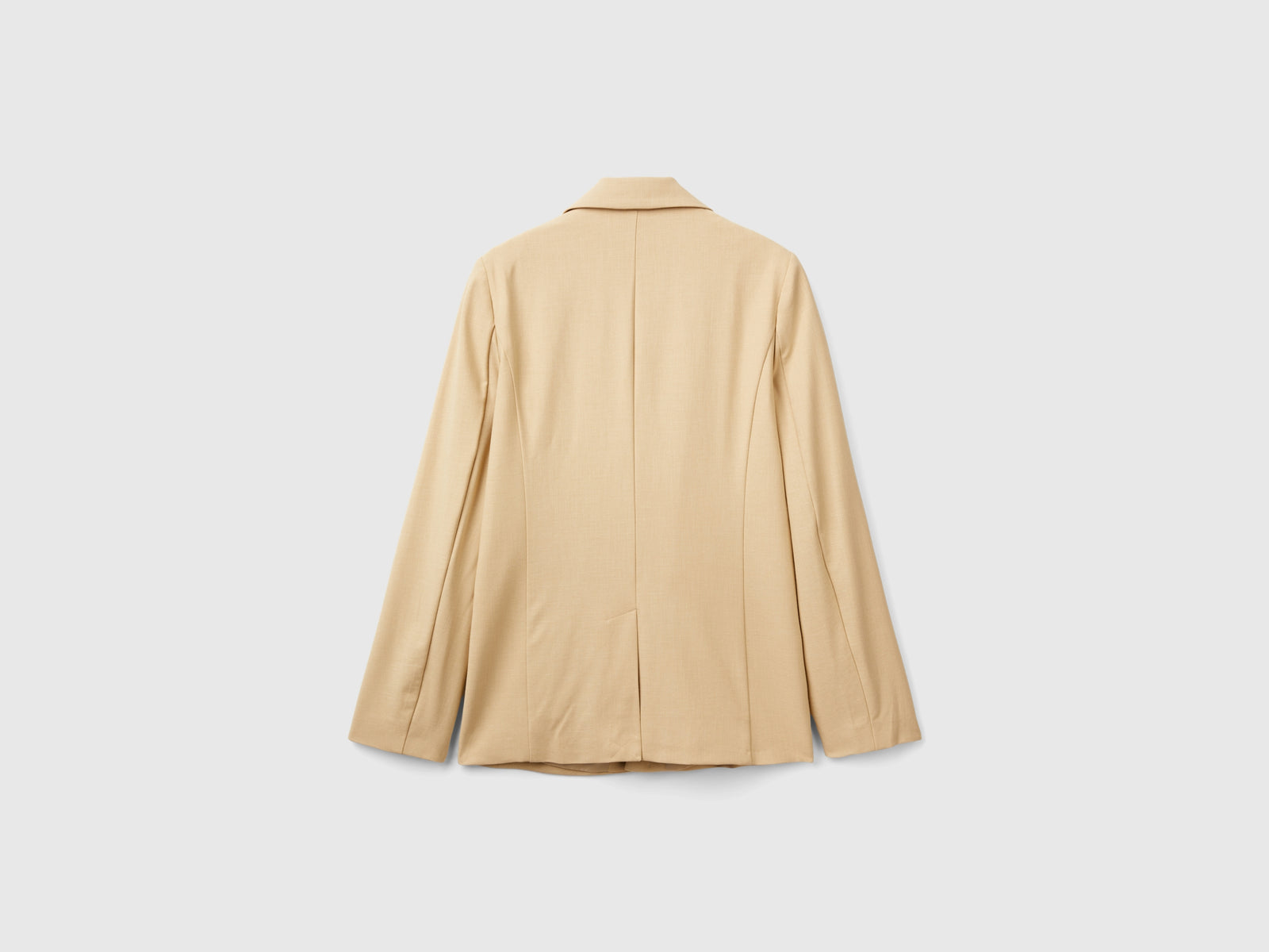 Stretch viscose blend blazer da donna beige 2 | Benetton Outlet
