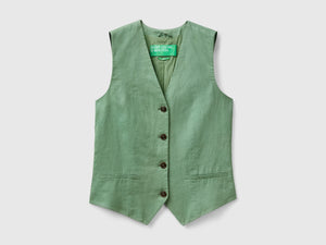 Gilet in puro lino