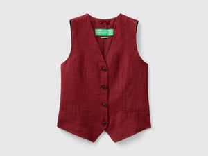 Gilet in puro lino
