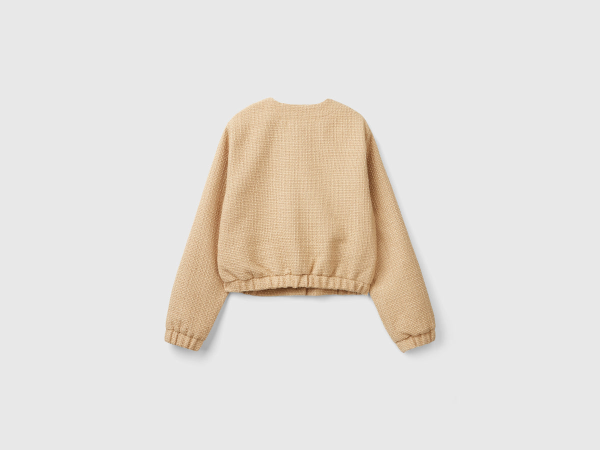 Bomber effetto bouclé