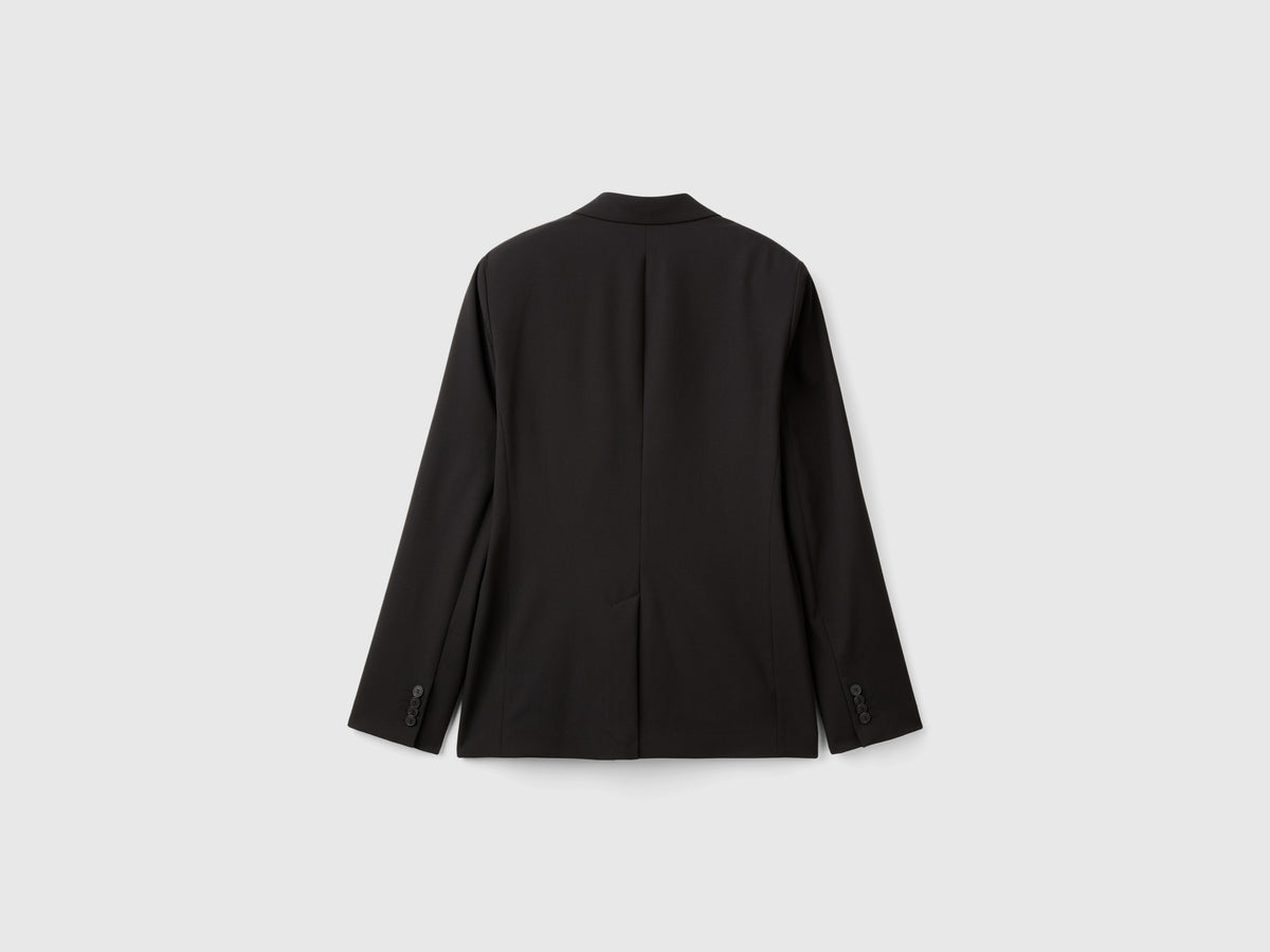 Blazer regular fit in misto viscosa