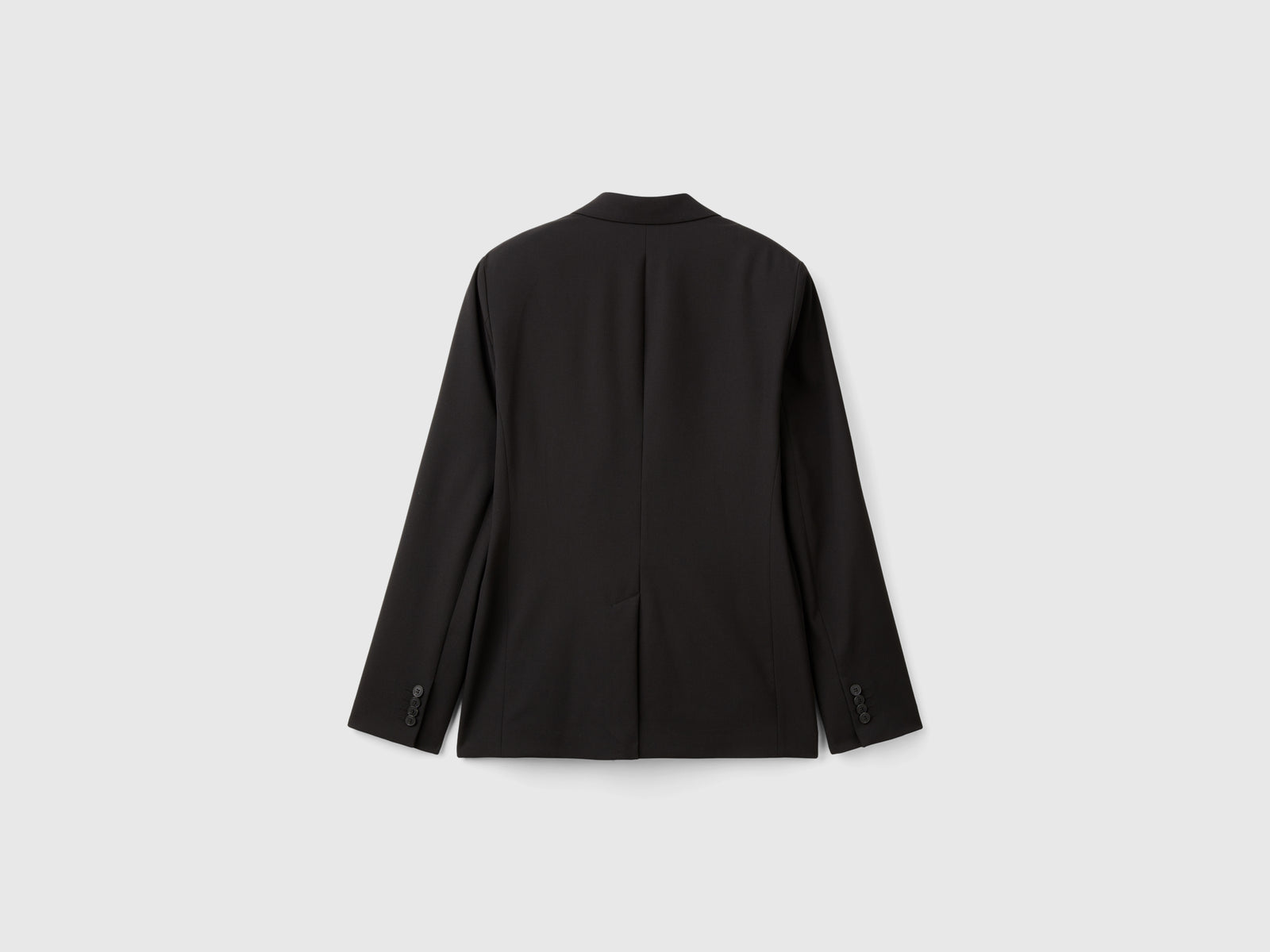 Blazer regular fit in misto viscosa da uomo nero 2 | Benetton Outlet