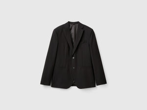Blazer regular fit in misto viscosa
