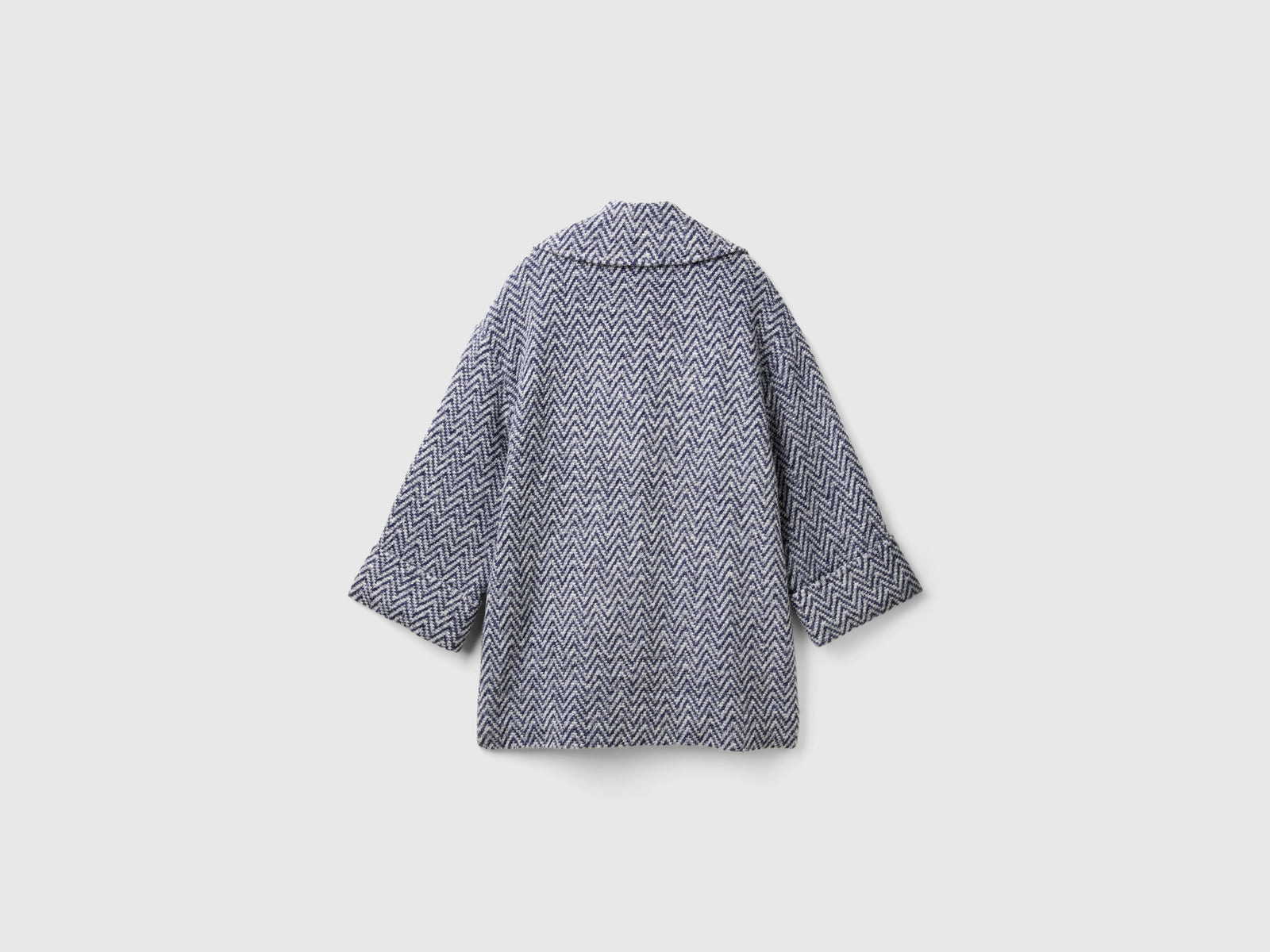 Cappotto oversize doppiopetto da donna blu scuro 2 | Benetton Outlet