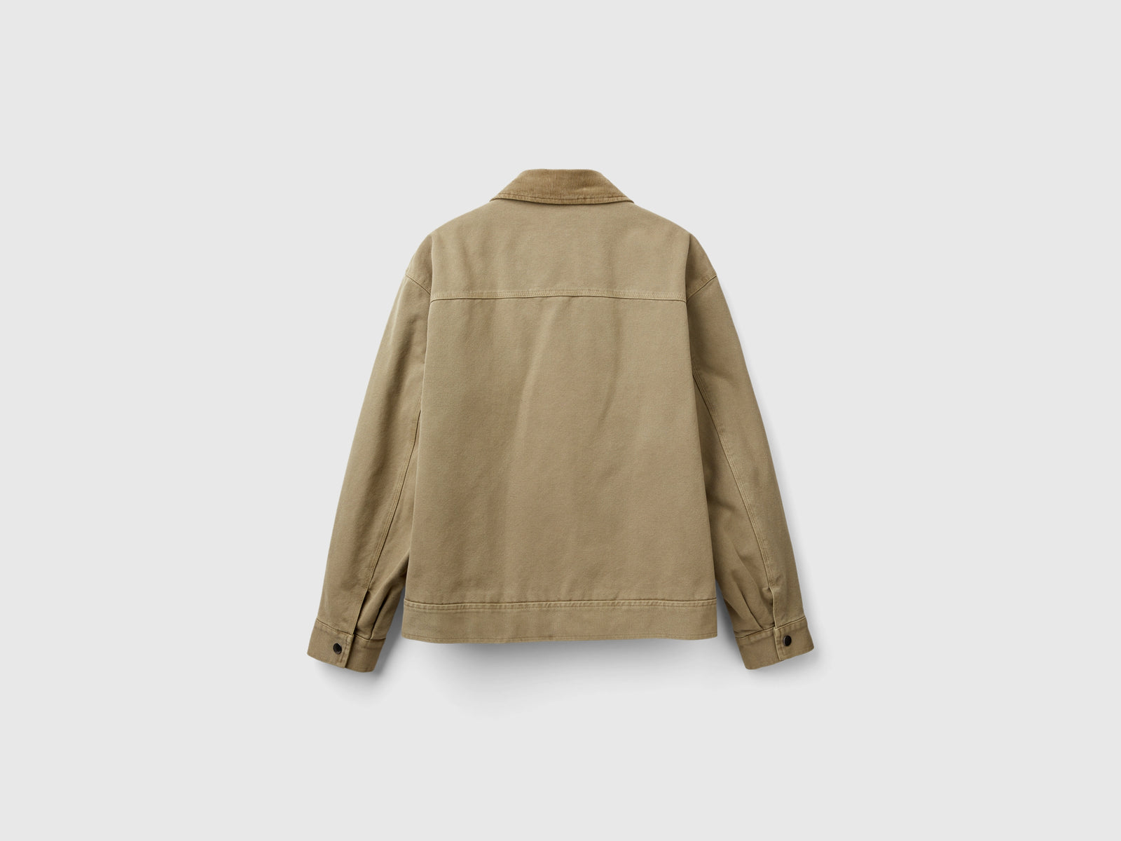 Giubbino imbottito con colletto da uomo verde chiaro 2 | Benetton Outlet