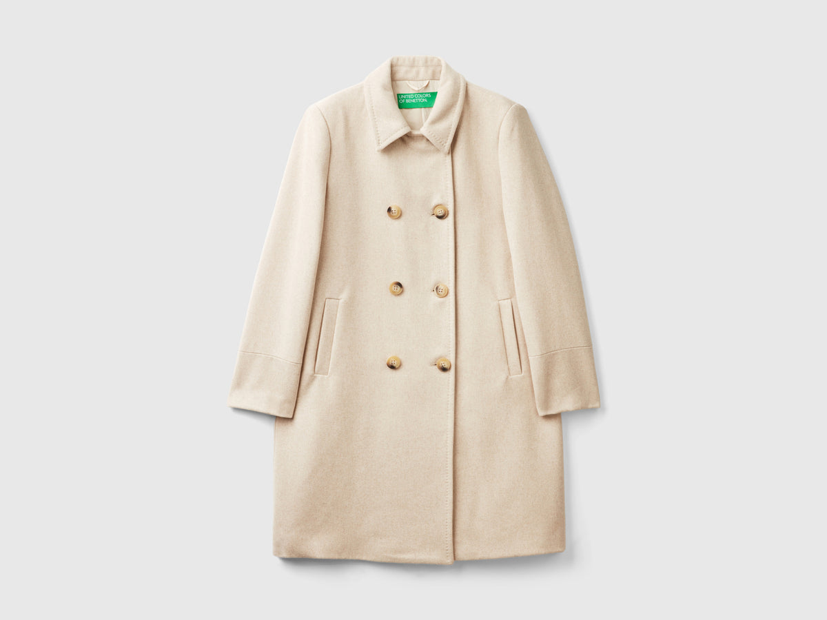 Cappotto corto in misto lana