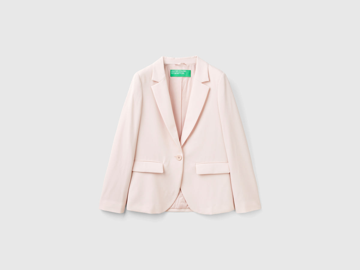 Blazer in misto viscosa stretch
