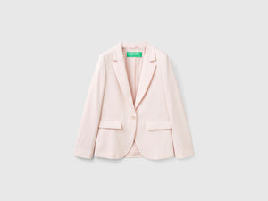Blazer in misto viscosa stretch