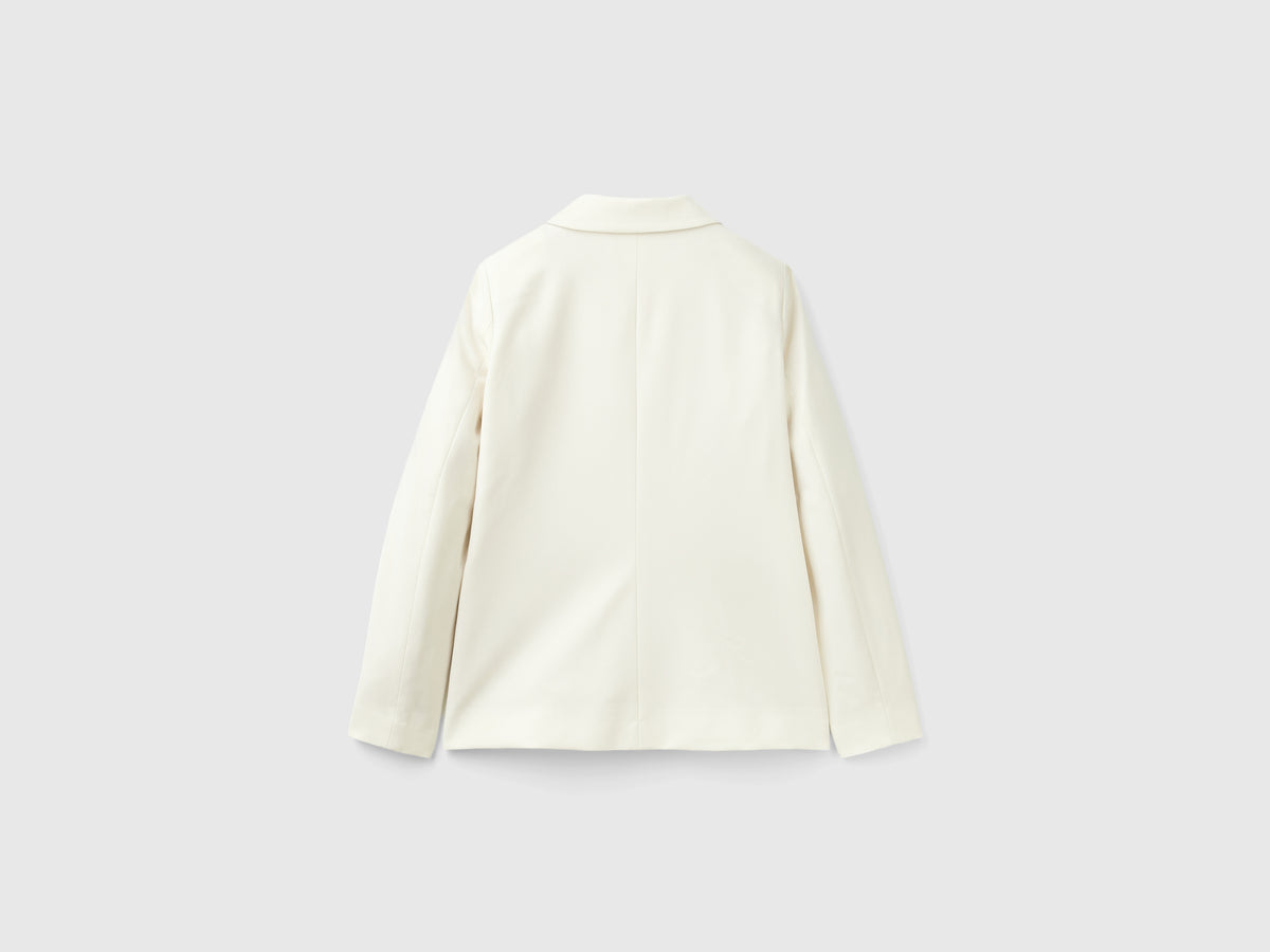 Blazer de mezcla de viscosa elástica