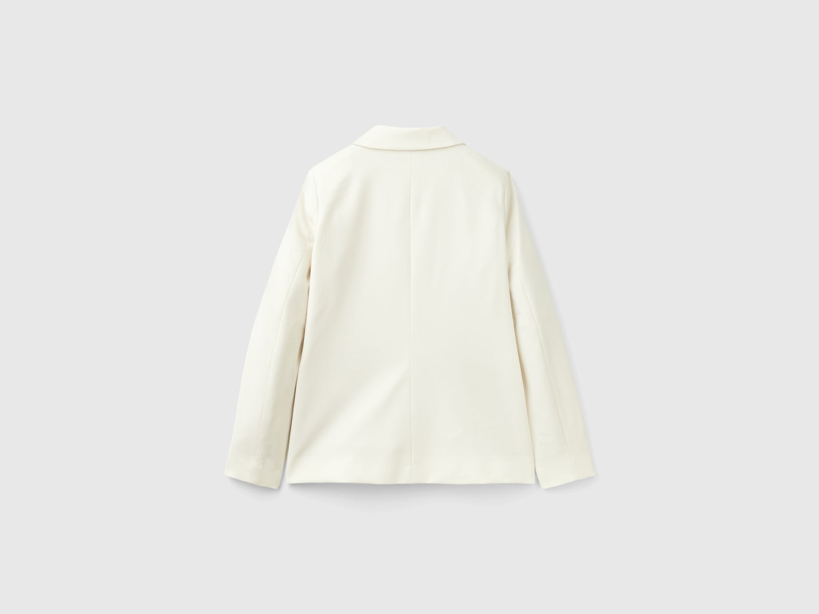 Blazer de mezcla de viscosa elástica da donna bianco panna 2 | Benetton Outlet