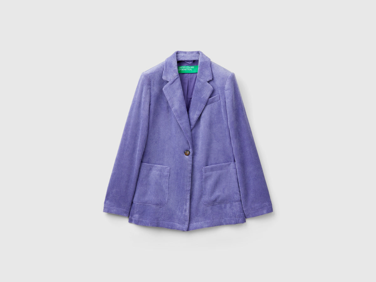 Blazer in velluto a costine