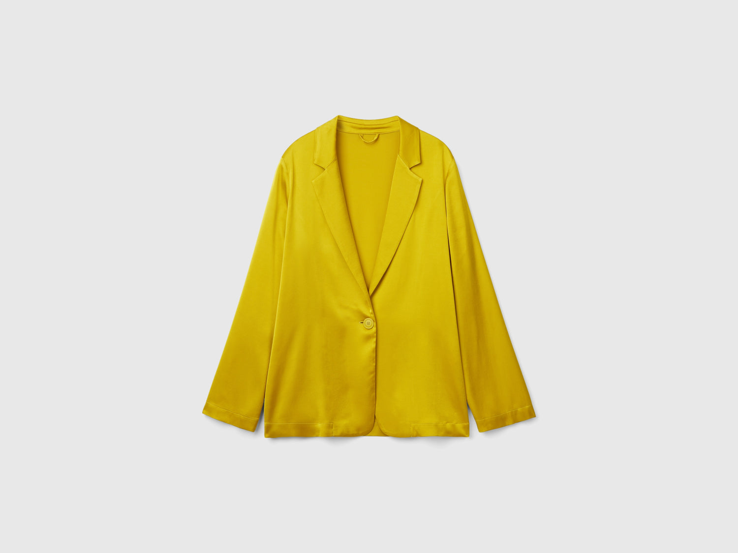 Blazer in pure viscose da donna senape | Benetton Outlet