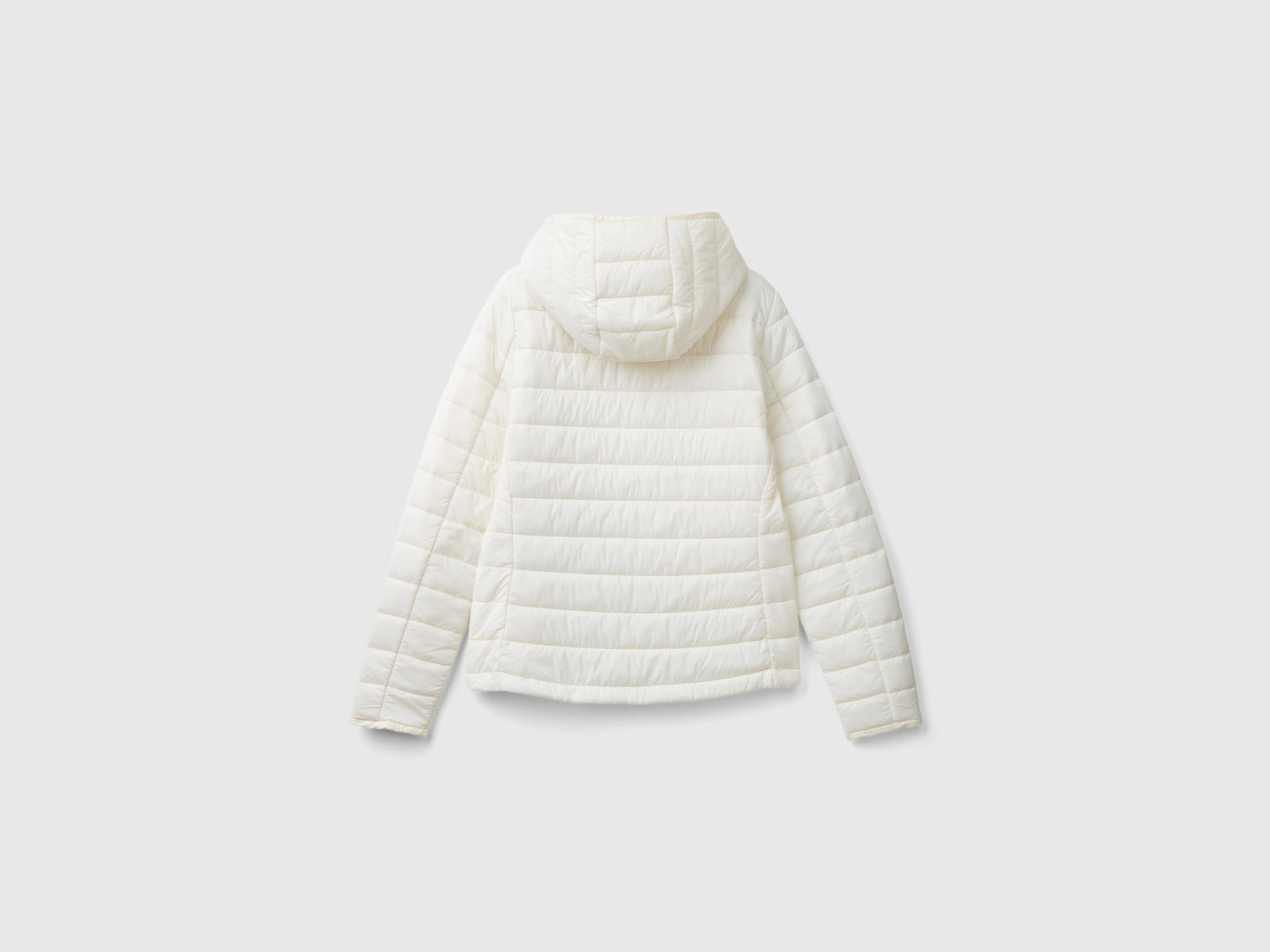Giubbino imbottito con ovatta riciclata da donna bianco panna 2 | Benetton Outlet
