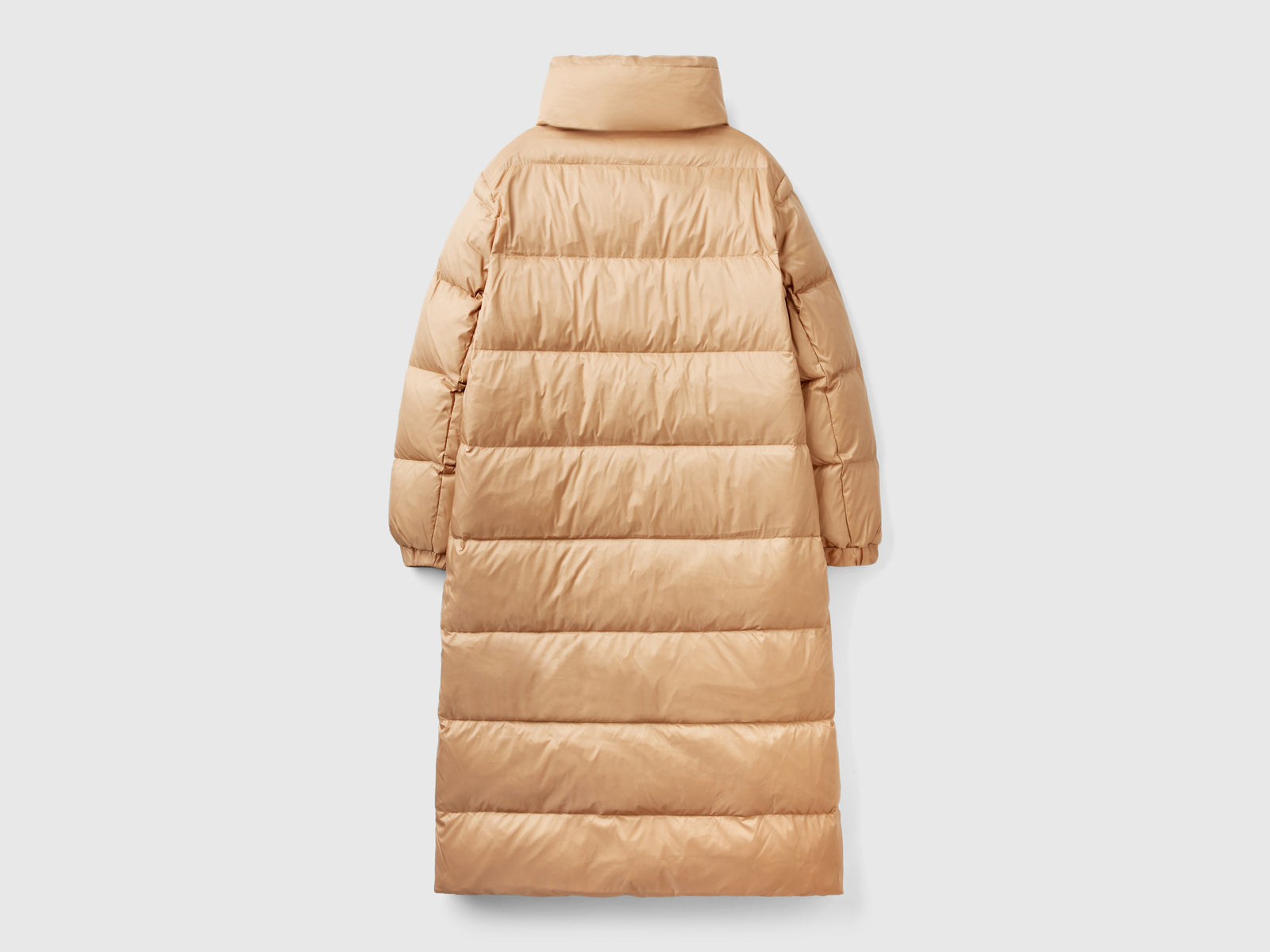 Piumino imbottito in vera piuma da donna cammello 2 | Benetton Outlet