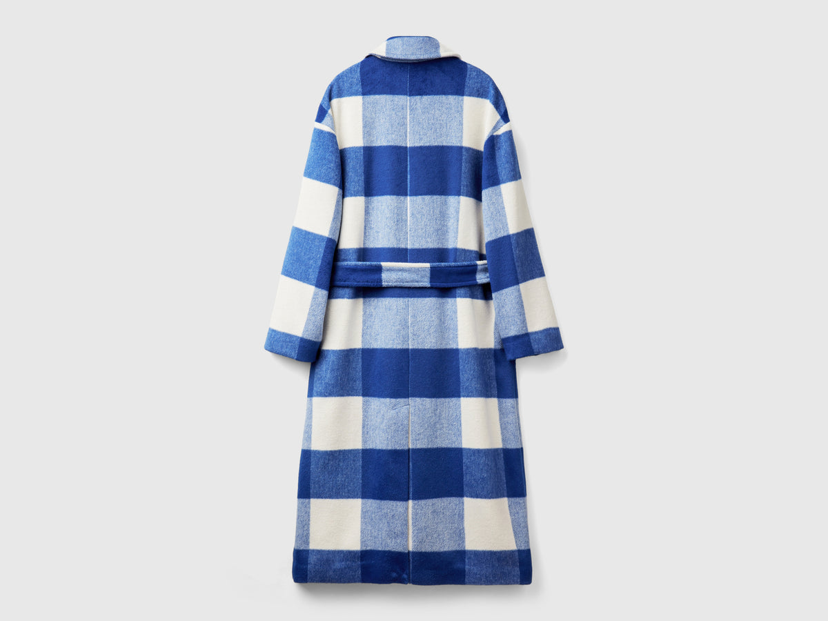 Cappotto doppiopetto a quadri