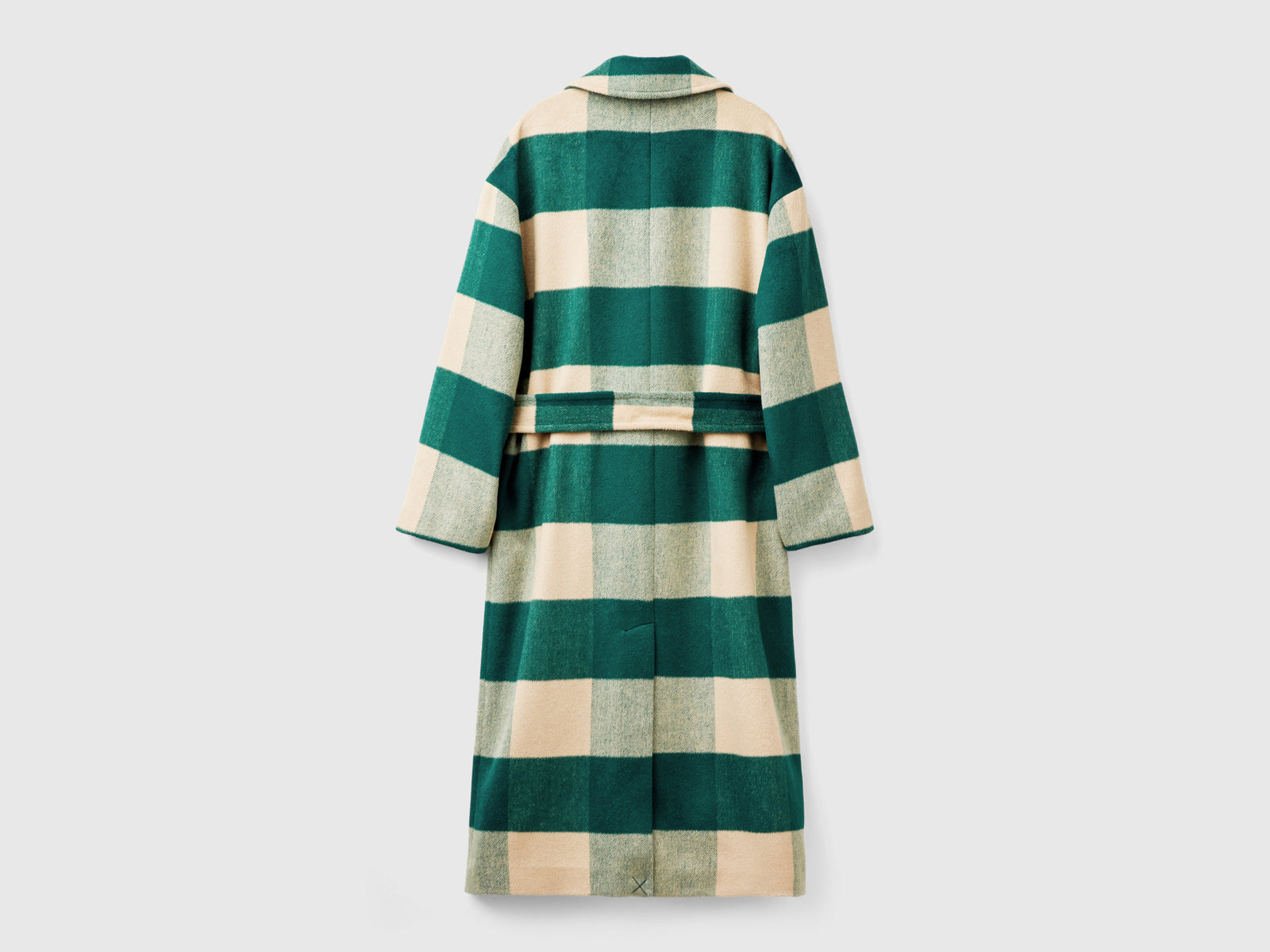 Cappotto doppiopetto a quadri da donna multi-color 2 | Benetton Outlet