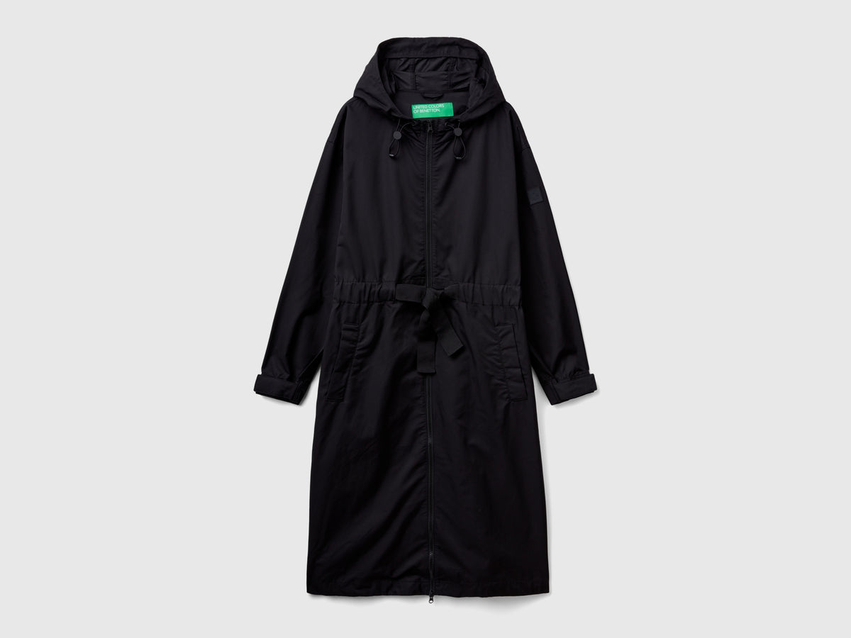 Parka in misto cotone e nylon "Rain Defender"