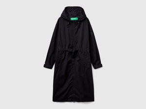Parka in misto cotone e nylon "Rain Defender"