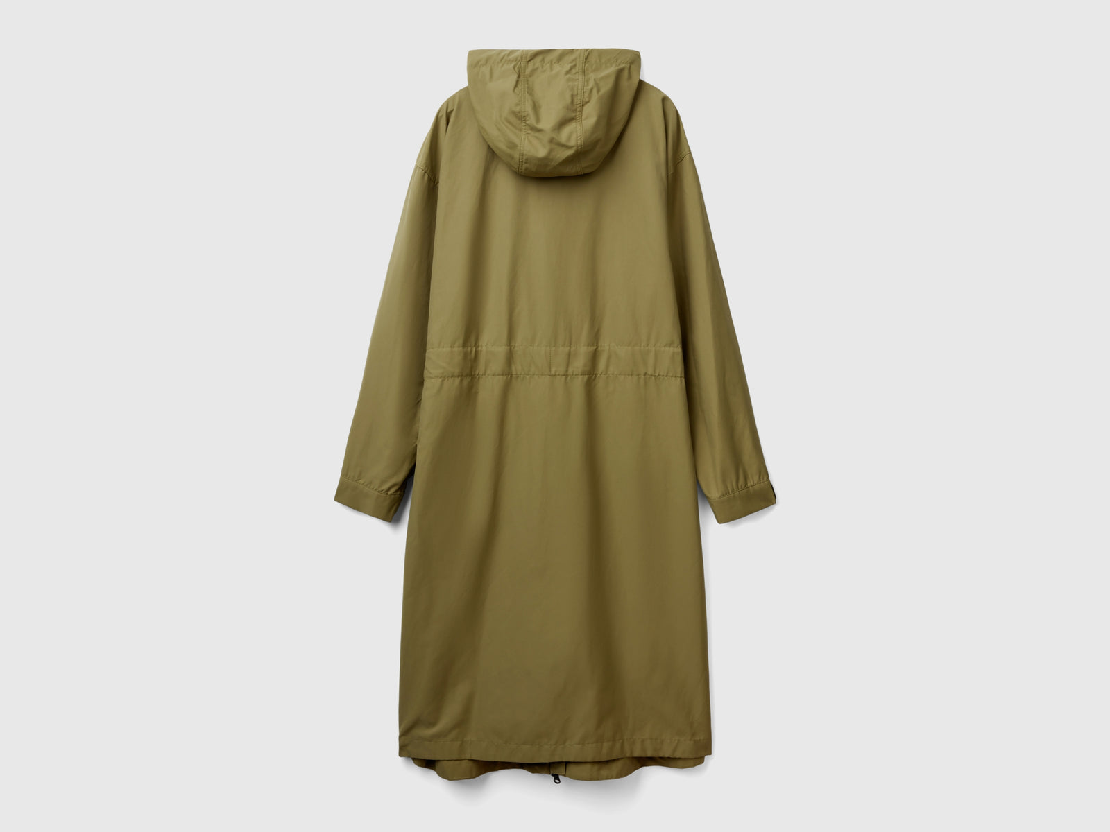 Parka in misto cotone e nylon "Rain Defender" da donna verde 2 | Benetton Outlet