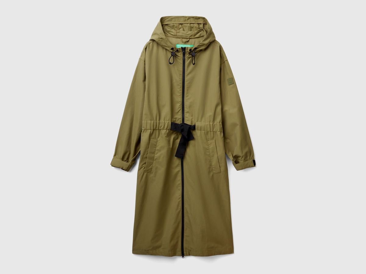 Parka in misto cotone e nylon "Rain Defender"