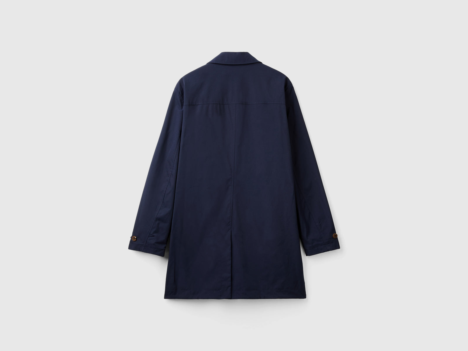 Abrigo forrado de un solo pecho da uomo blu scuro 2 | Benetton Outlet