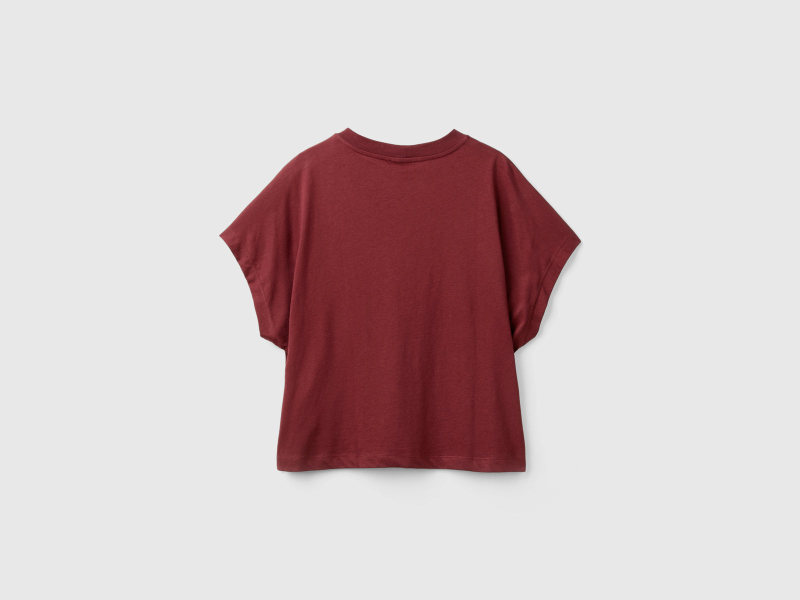 Maglietta con manica a kimono da donna bordeaux 2 | Benetton Outlet