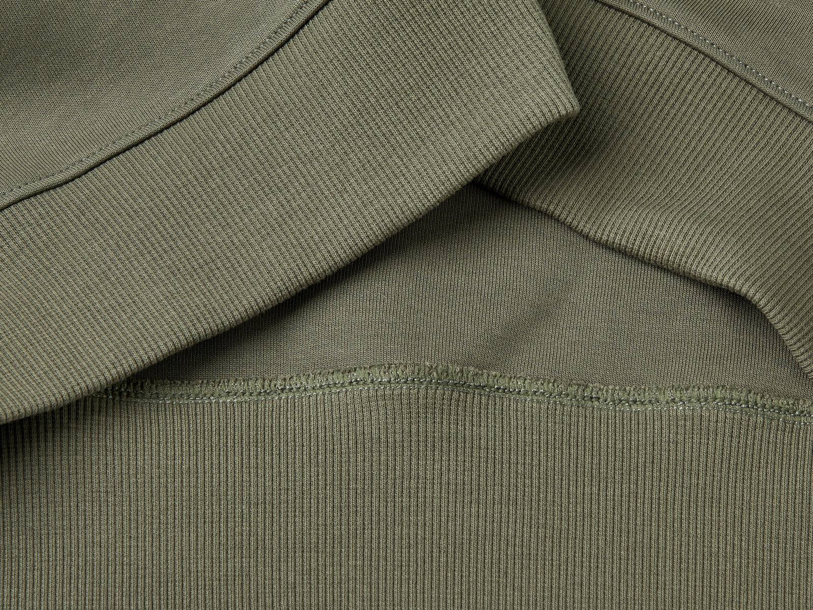 Sweatshirt with jewel-effect applications da donna verde militare 3 | Benetton Outlet