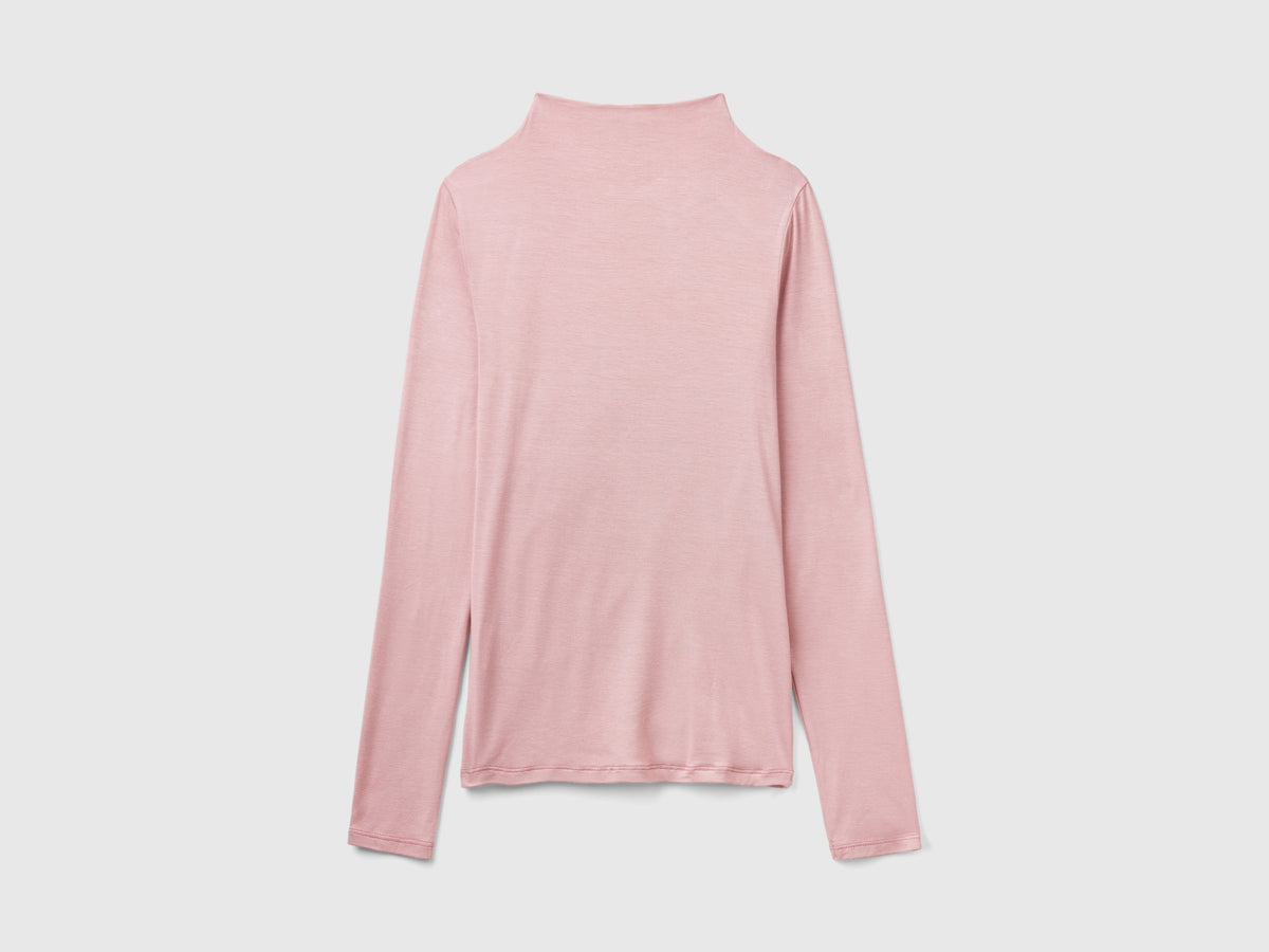 Maglietta slim fit in Modal stretch