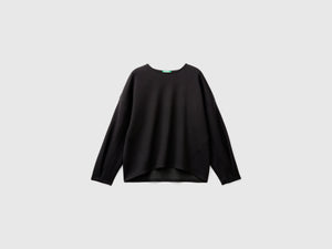 Lightweight sweatshirt in cotton and modal blend