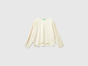 Lightweight sweatshirt in cotton and modal blend