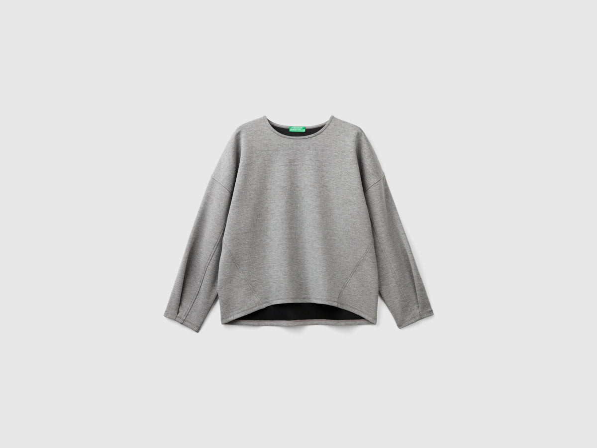 Lightweight sweatshirt in cotton and modal blend