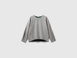 Lightweight sweatshirt in cotton and modal blend