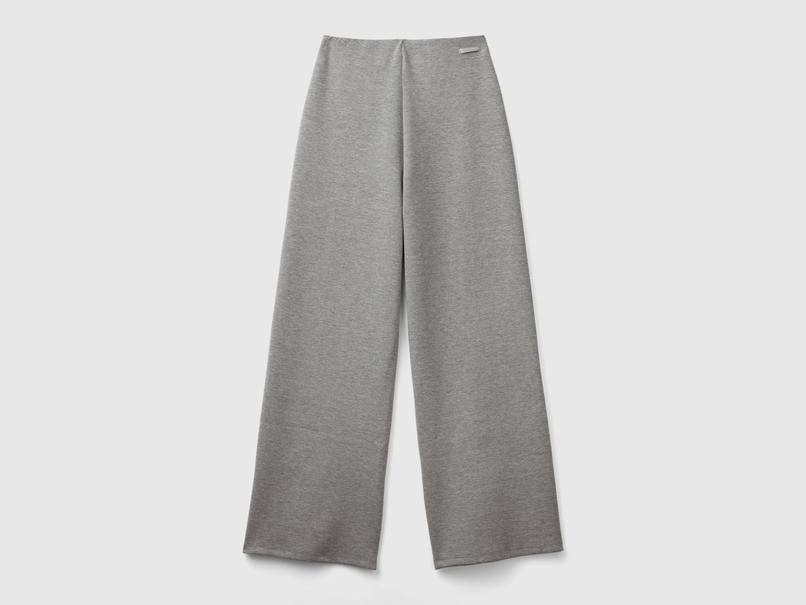 Lightweight trousers in cotton and modal blend da donna grigio chiaro 2 | Benetton Outlet