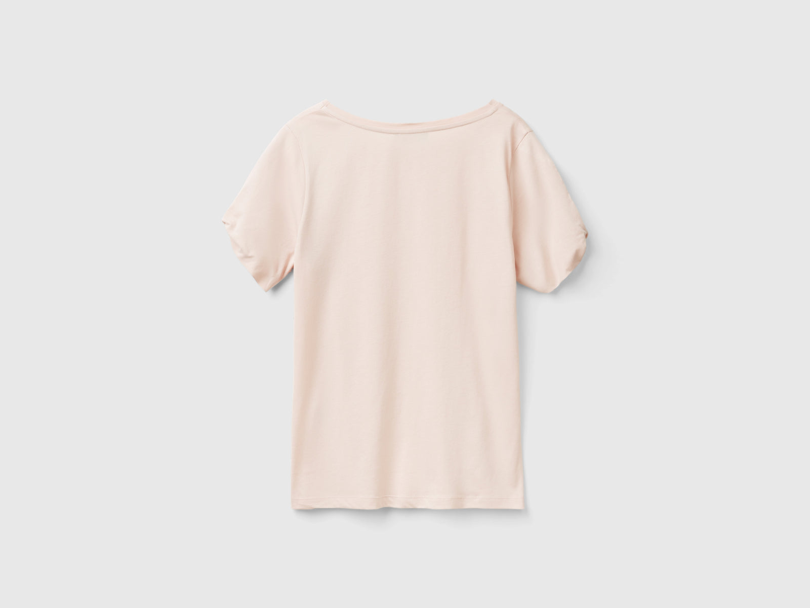 Maglietta in misto Modal da donna rosa tenue 2 | Benetton Outlet