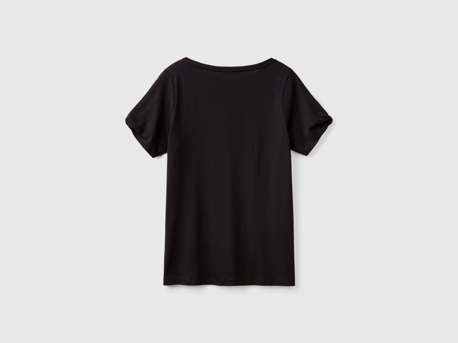 Maglietta in misto Modal da donna nero 2 | Benetton Outlet