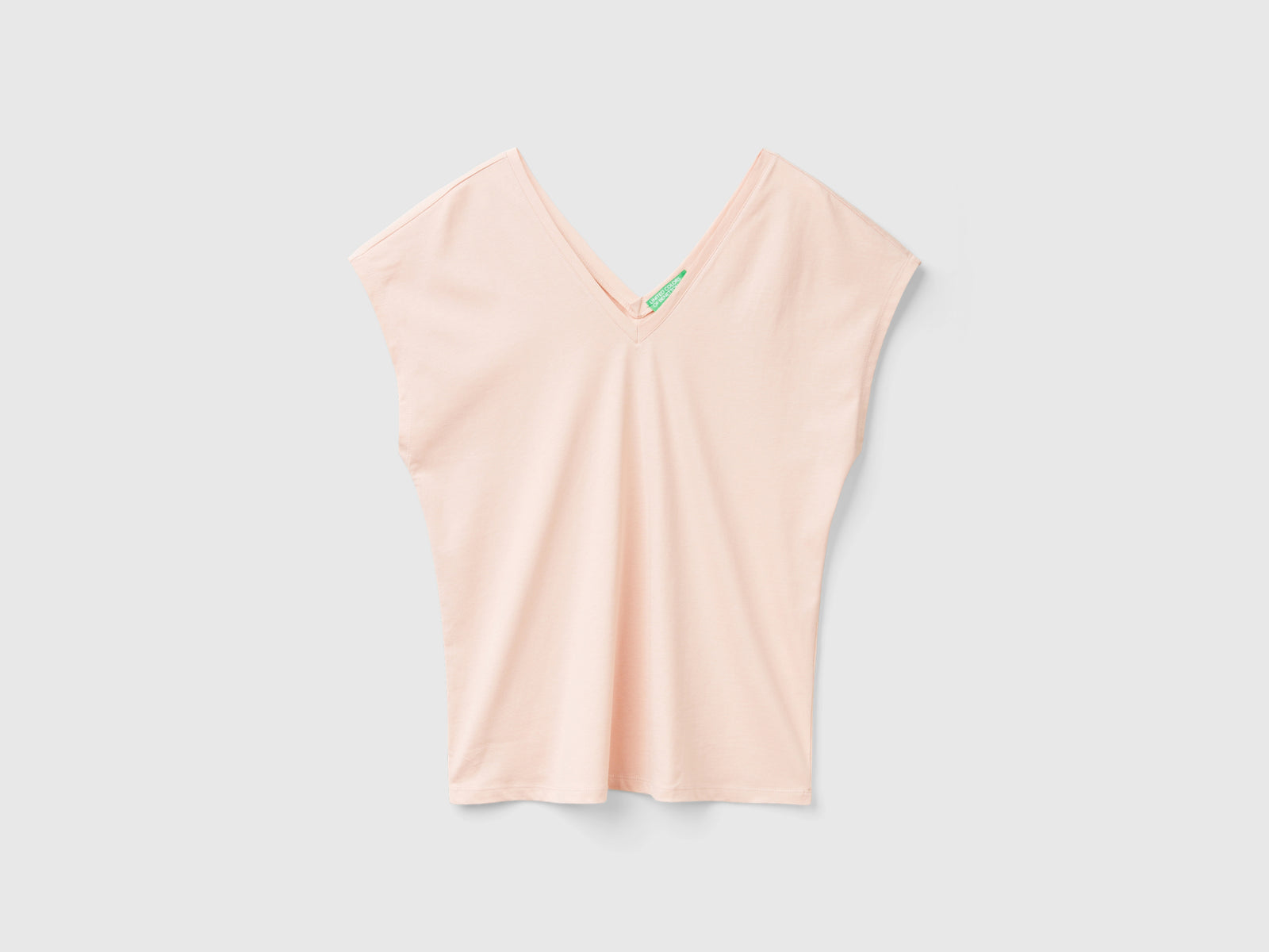 Maglietta con manica kimono da donna rosa tenue | Benetton Outlet