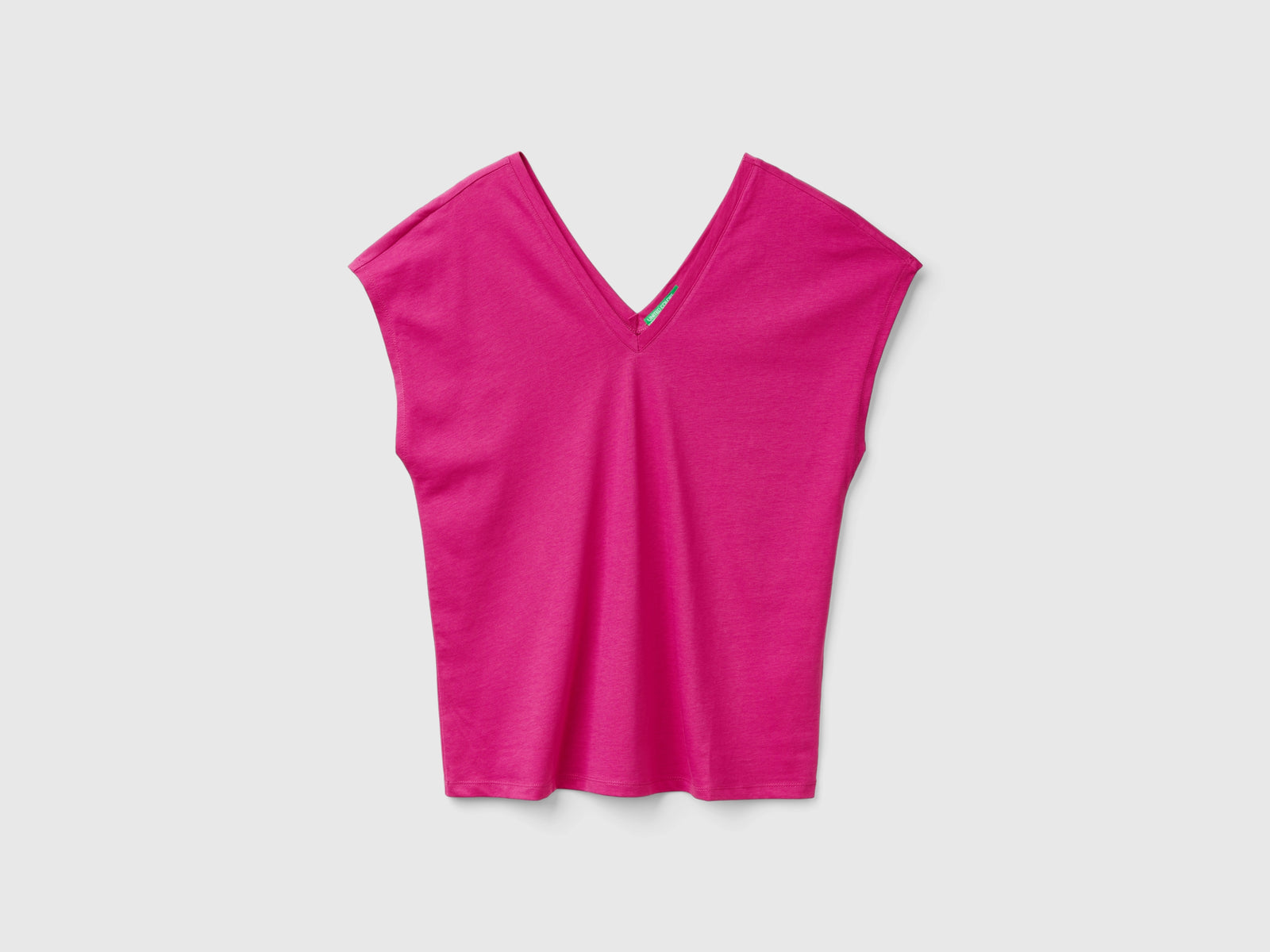 Maglietta con manica kimono da donna ciclamino | Benetton Outlet