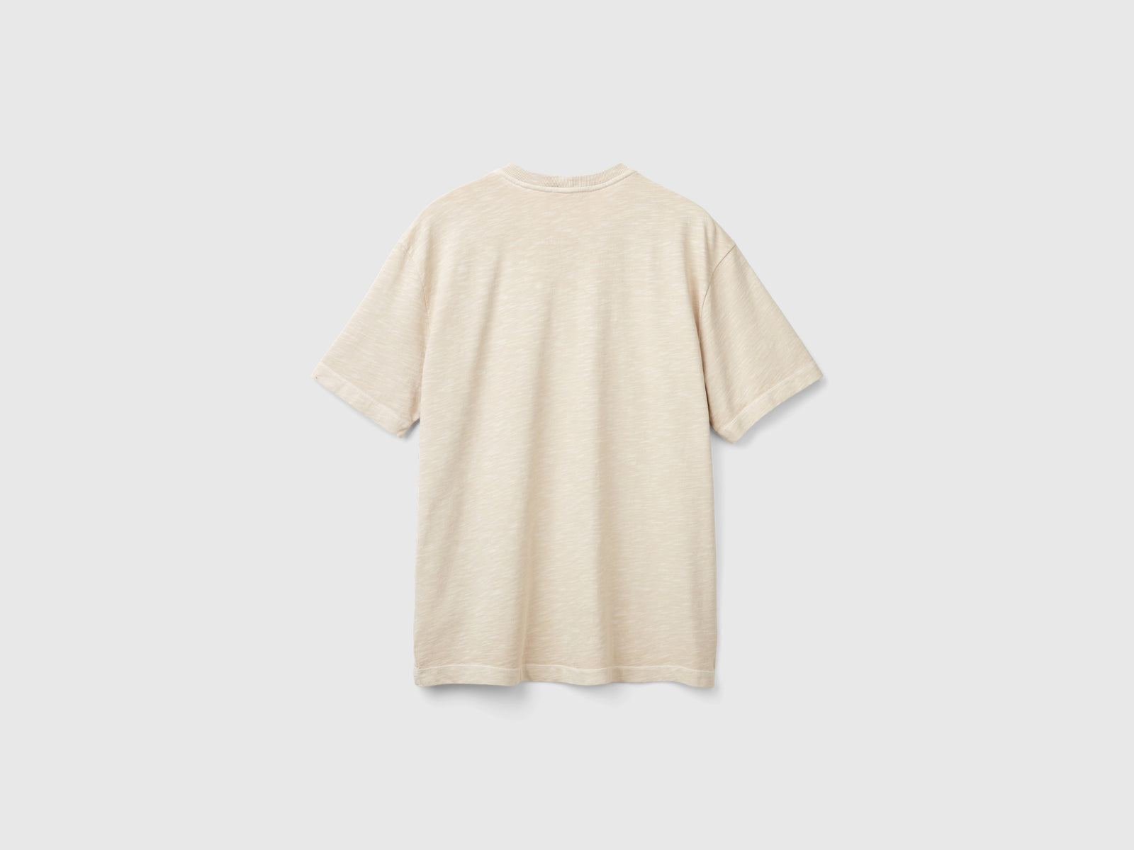100% cotton printed T-shirt da uomo beige 2 | Benetton Outlet