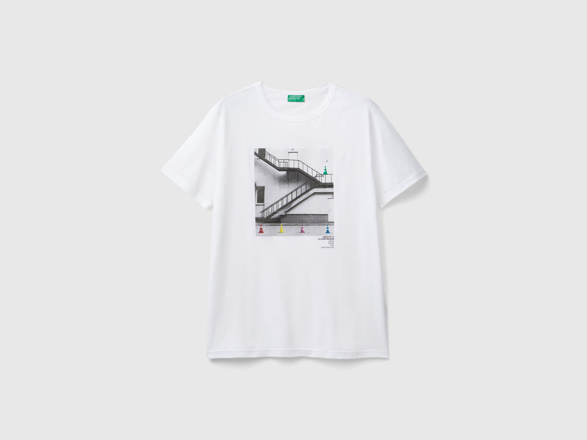 T-shirt regular fit in cotone bio