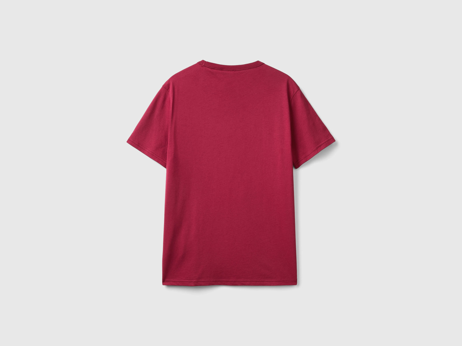 T-shirt regular fit in cotone bio da uomo prugna 2 | Benetton Outlet