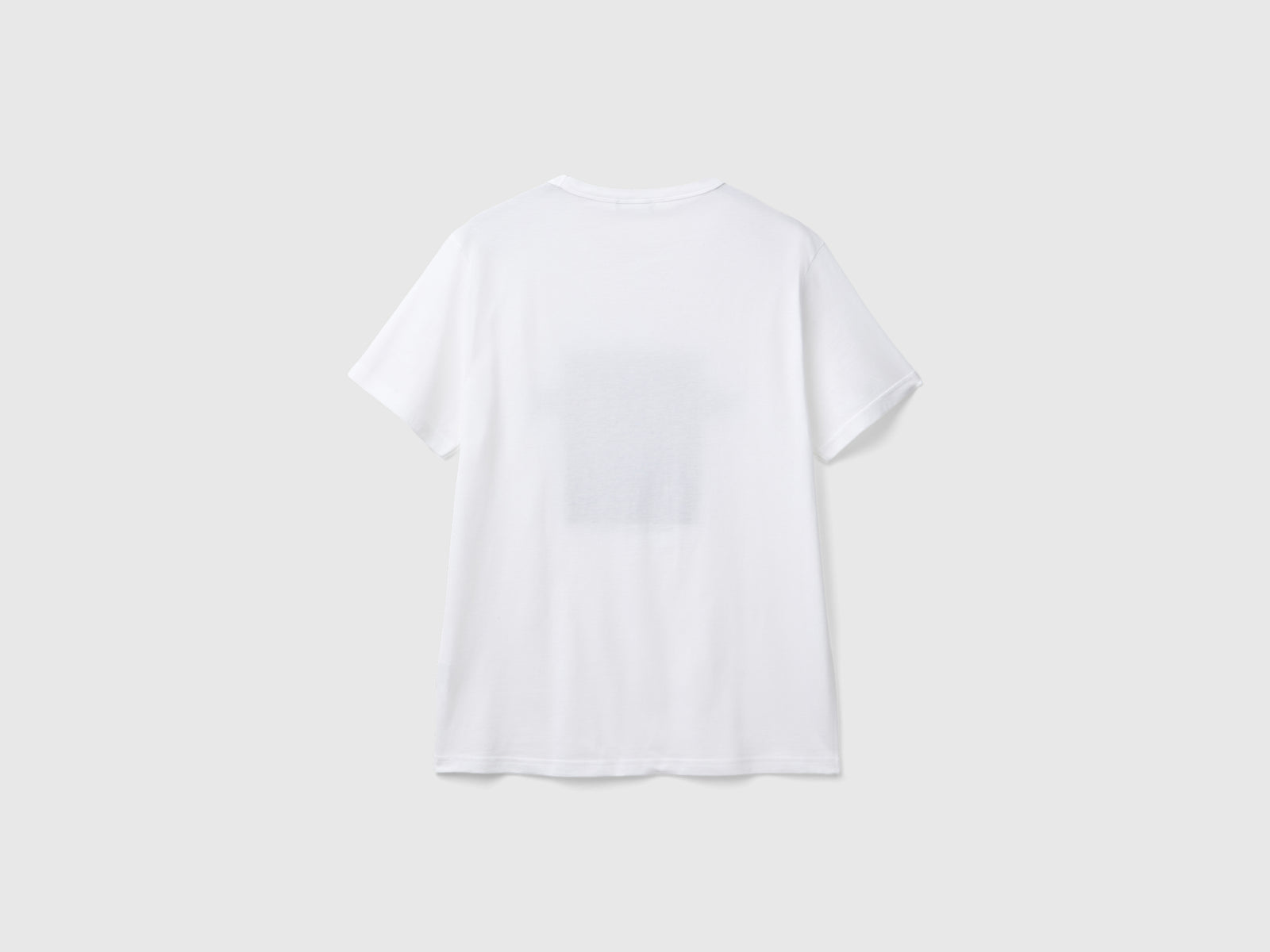 T-shirt regular fit in cotone bio da uomo bianco 2 | Benetton Outlet